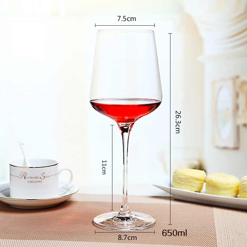 Kristalna čaša za vino, marka Taste Life, kapacitet 401-500 ml, moderni minimalistički stil
