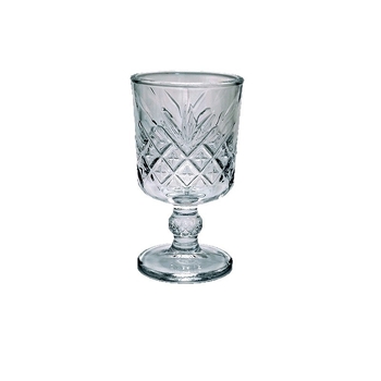 Staklena čaša za piće s retro izrezbarenim dizajnom i dijamantnim uzorkom (kapacitet 1–100 ml; set)