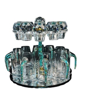 Set de vin din sticlă LUTIANNENG – stil modern minimalist, set combinat