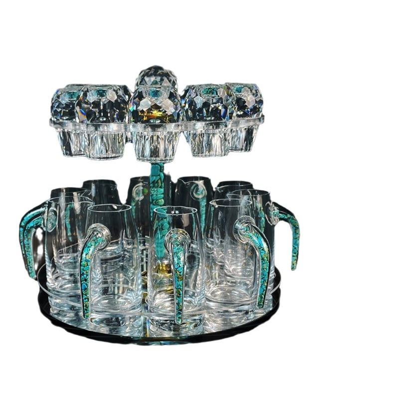 Set de vin din sticlă LUTIANNENG – stil modern minimalist, set combinat