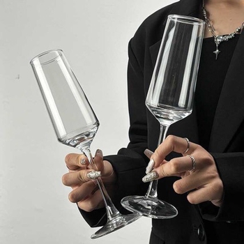 Set de pahare de vin din cristal fără plumb, stil european, capacitate peste 1000 ml, set de 2