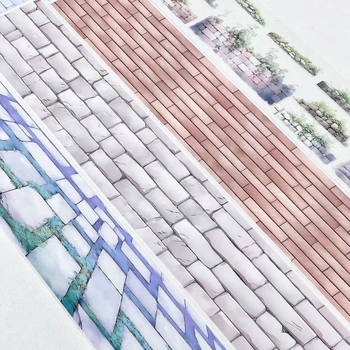 Sandu Wenchuang PET kolagenska naljepnica – ručno izrađena, vodootporna, moderni minimalistički stil, za dnevnik i dekorativne kolaže