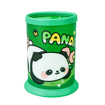 Xinku 2920 Foldozható tolltartó – Kör alakú műanyag asztali rendező, logó testreszabás elérhető