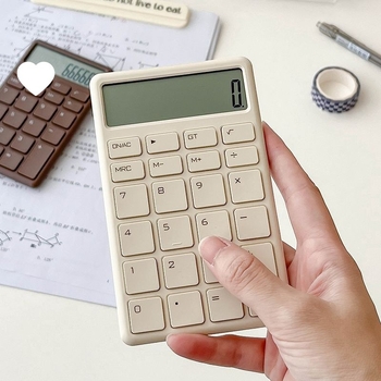 12‑digit kijelzős hordozható tudományos számológép irodai, vizsga és pénzügyi számvitelhez