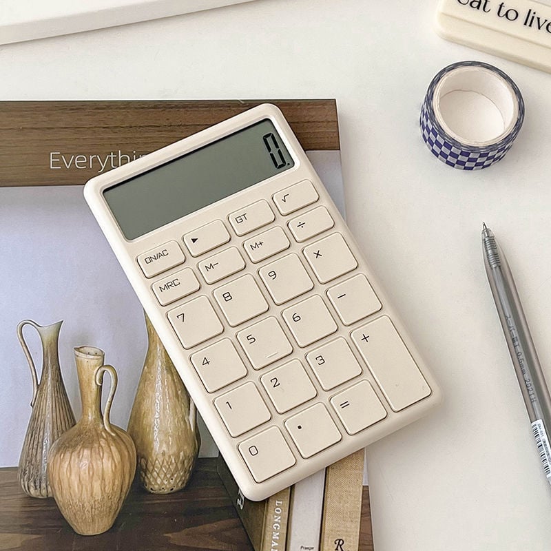 12‑digit kijelzős hordozható tudományos számológép irodai, vizsga és pénzügyi számvitelhez