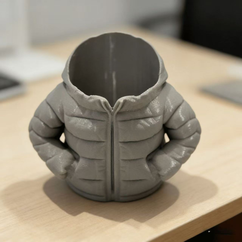 Set suport pixuri cu tavă pentru ceașcă pentru biroul clasei, imprimare 3D, plastic, formă rotundă, Model 0001, imprimare logo, procesare personalizată