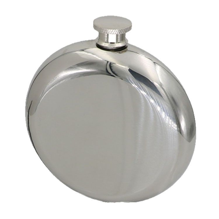 Set de vin din oțel inoxidabil 304, flacon și pahar, finisaj oglindit circular, capacitate 5 oz, stil retro lux ușor