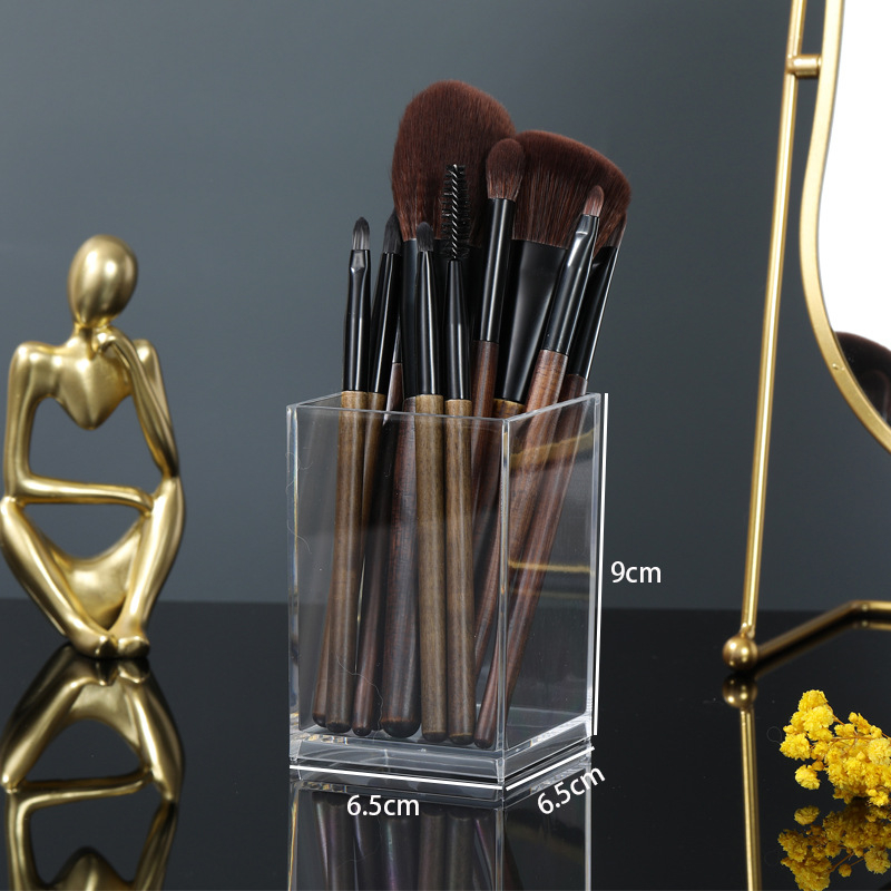 Kutija za desktop skladištenje s pregradama, PS plastika, kapacitet 0,5 L, model 33013, moguć tisak logotipa