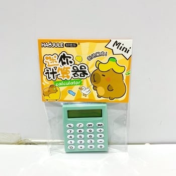 Calculator aritmetic, afișaj de 8 cifre, corp din plastic, alimentat cu baterie tip buton, design pătrat compact