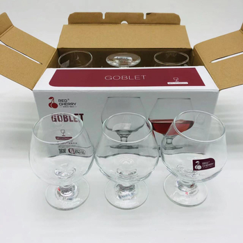 Staklena čaša za crveno vino Jin bin, kapacitet 201-300 ml, moderni minimalistički stil, proziran dizajn, težina 156 g