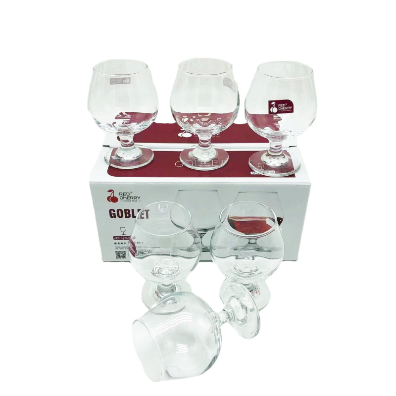 Staklena čaša za crveno vino Jin bin, kapacitet 201-300 ml, moderni minimalistički stil, proziran dizajn, težina 156 g