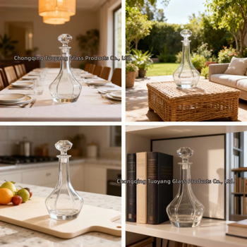 JB 3101 Sada Whisky Dekantéra: Sklo, Kapacita 601–700ml, Štýl Ľahký Luxus Retro, Kategória Dekantér