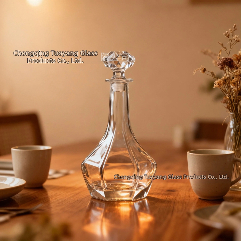 JB 3101 Sada Whisky Dekantéra: Sklo, Kapacita 601–700ml, Štýl Ľahký Luxus Retro, Kategória Dekantér