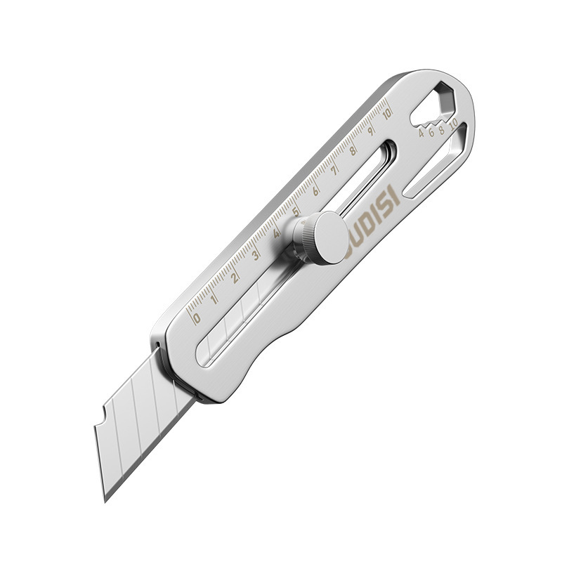 Nerđajući čelični umjetnički nož; težak, industrijskog ranga, potpuno metalna konstrukcija; materijal: nehrđajući čelik; težina: 0,12 kg; pogodan za papir, tapete i otvaranje paketa.