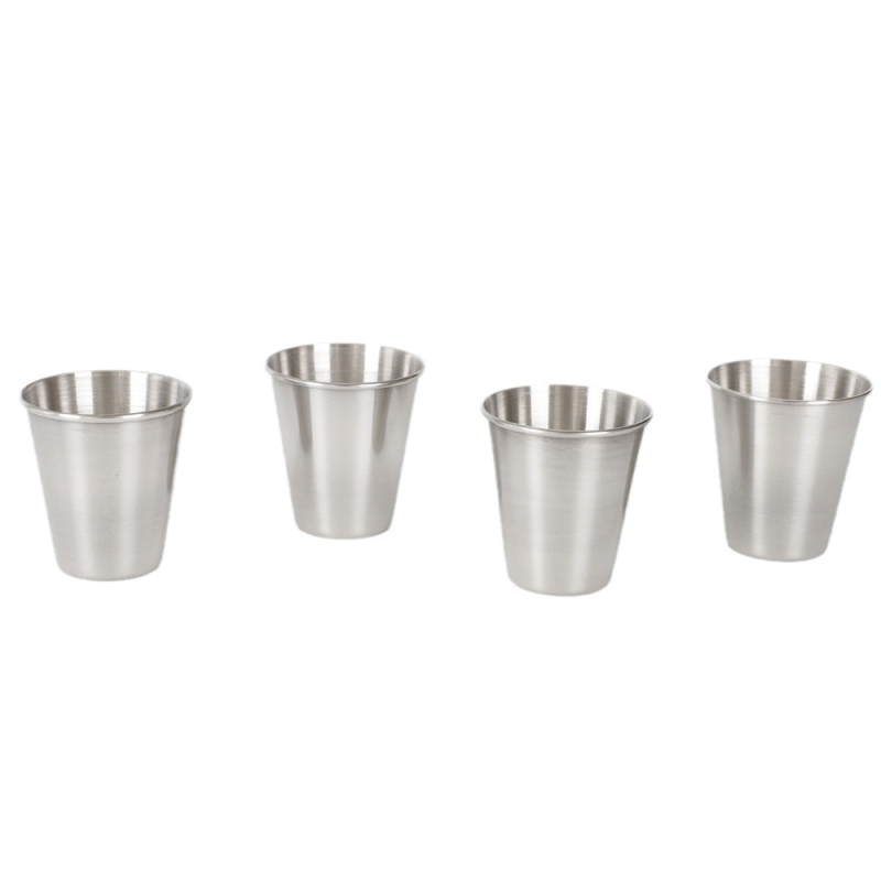 Čaša za žestoka od nehrđajućeg čelika, kapacitet 1-100 ml, retro stil, kemping čaša za vino