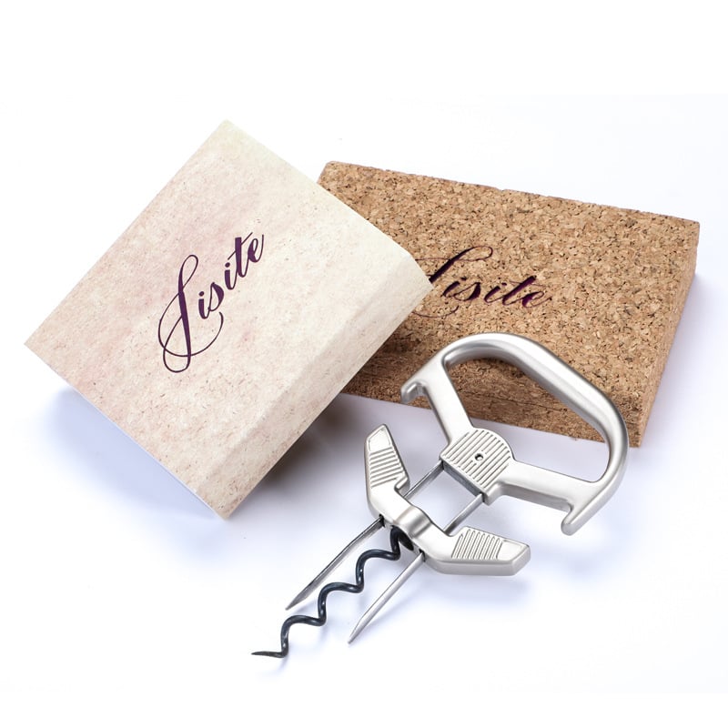 AH-SO dugóhúzó, rozsdamentes acélból, könnyű luxus stílus, ajándékdoboz, 2017 tél megjelenés