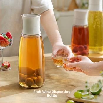 Sklenená fľaša na víno Six Little Foxes — uzavretá, proti úniku, moderný jednoduchý štýl (Materiál: sklo; Značka: Six Little Foxes; Štýl: moderný; Balenie: papierová krabica; Typ balenia: jednotné)