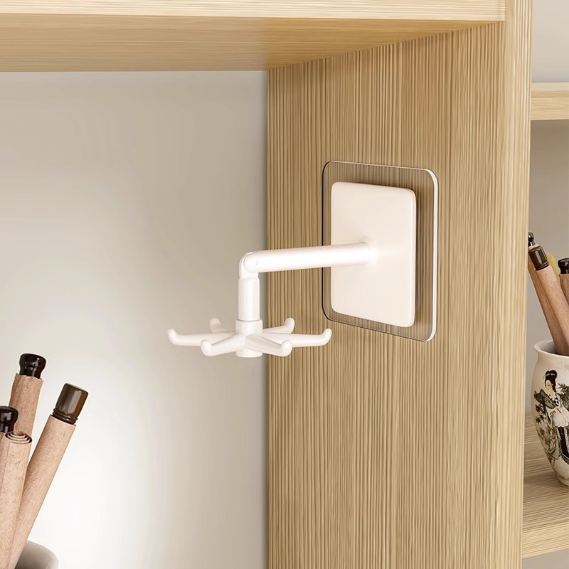 Okretni držač četkica kaligrafije, zidni prikazni stalak za četiri blaga, bez bušenja, višenamjenski zidni kukica; Brand: Evesigar/isijia; Materijal: Plastika; Model: 2171176905902328192; Specifikacija: Standard