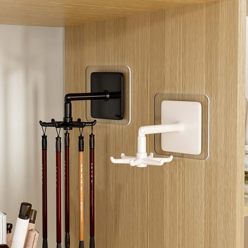 Okretni držač četkica kaligrafije, zidni prikazni stalak za četiri blaga, bez bušenja, višenamjenski zidni kukica; Brand: Evesigar/isijia; Materijal: Plastika; Model: 2171176905902328192; Specifikacija: Standard