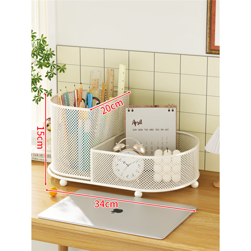 Suport pentru pixuri și organizator de birou - oțel inoxidabil, cutie de depozitare multifuncțională, capacitate 1 L, design modern minimalist