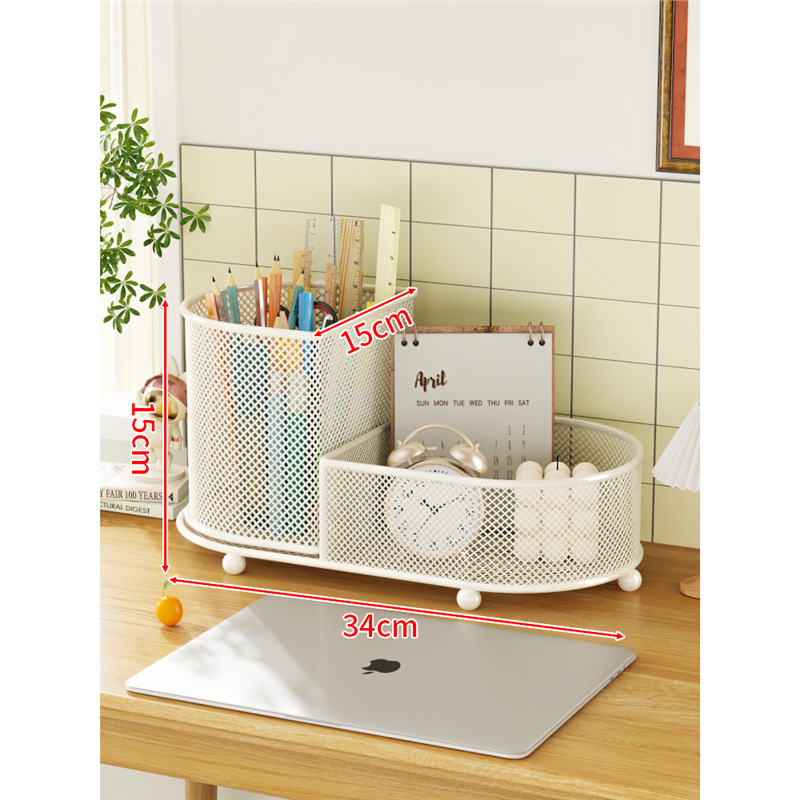 Suport pentru pixuri și organizator de birou - oțel inoxidabil, cutie de depozitare multifuncțională, capacitate 1 L, design modern minimalist