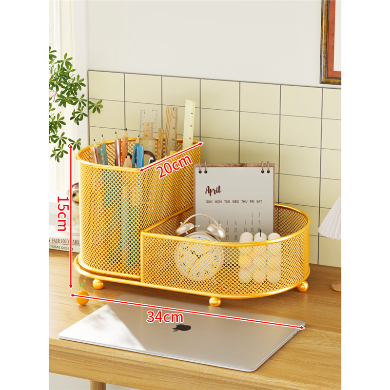 Suport pentru pixuri și organizator de birou - oțel inoxidabil, cutie de depozitare multifuncțională, capacitate 1 L, design modern minimalist