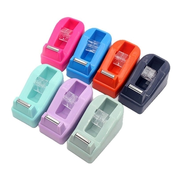 LD-JDZ01 Dispenser de bandă din plastic, dual‑purpose, pentru birou, lățime bandă până la 25 mm, grosime tăiere 1 mm, greutate netă 800 g