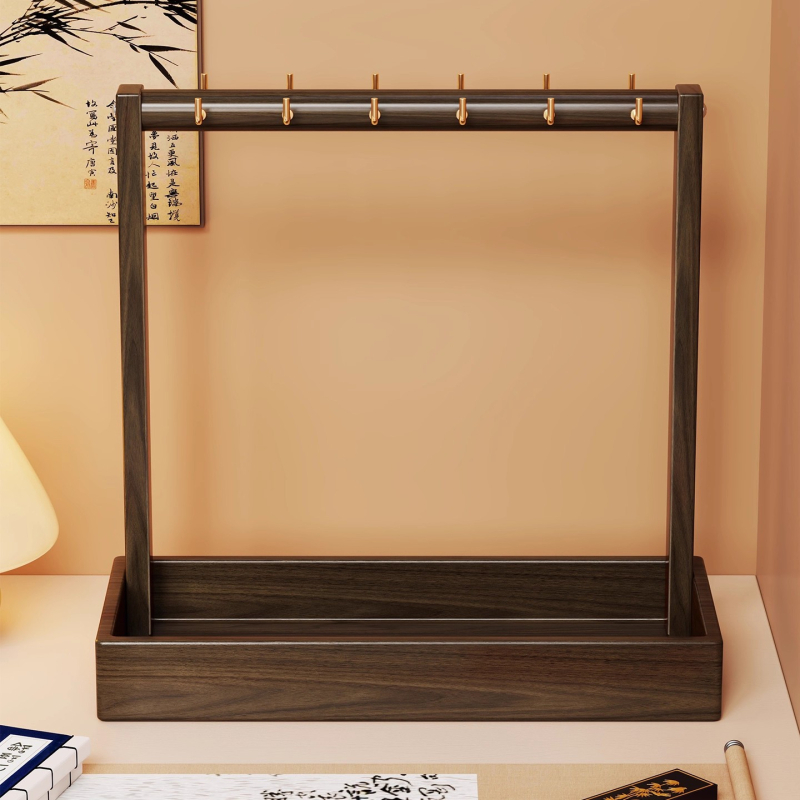 Držač četkica od masivnog drveta za stolni stalak, univerzalni model, standardne specifikacije, marka Evesigar/isi home