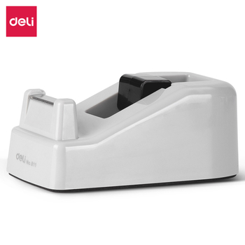 Dispenser de bandă Deli 811, rolă de 26 mm, lățime bandă până la 18 mm, corp din plastic, gravură cod QR