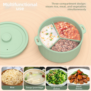 Keramická parná misa do mikrovlnky – moderný minimalistický štýl, všetko v jednom na parenie a varenie mäsa a zeleniny (Model WF2046547, 510 g)