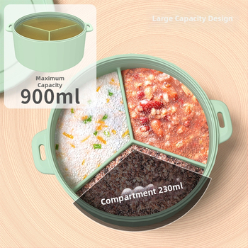 Keramická parná misa do mikrovlnky – moderný minimalistický štýl, všetko v jednom na parenie a varenie mäsa a zeleniny (Model WF2046547, 510 g)