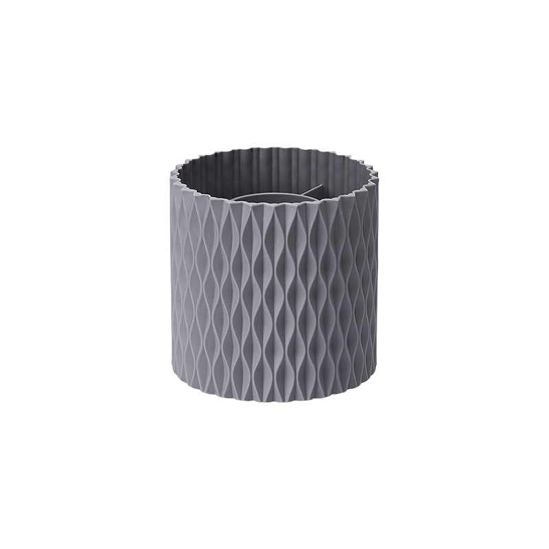 Suport rotativ pentru pixuri — rotație de 360°, organizator de birou pentru rechizite și cosmetice, design circular din plastic, Qinfeng
