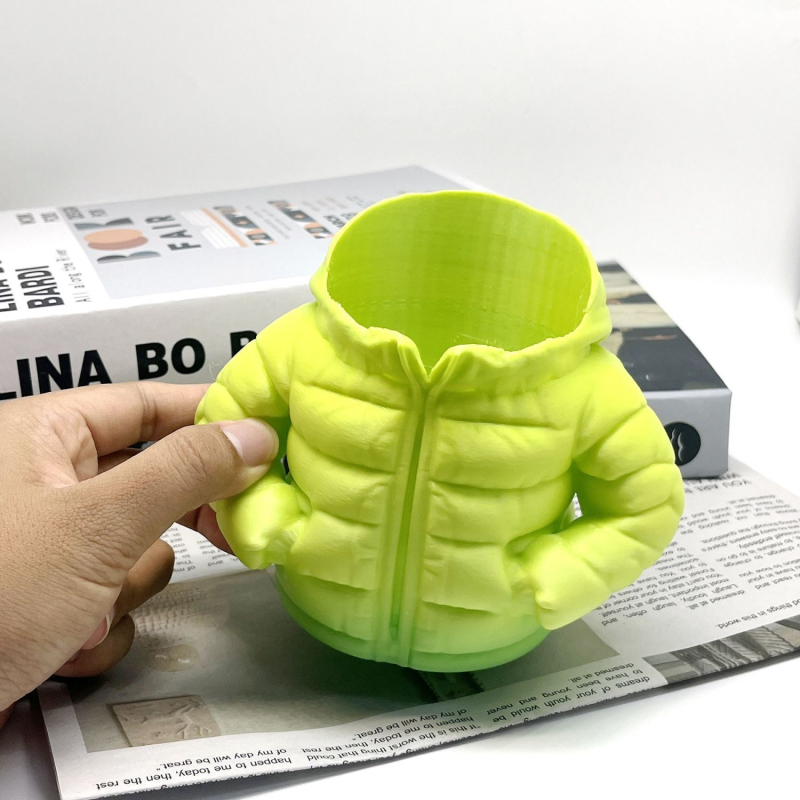 Set circular din plastic, imprimat 3D: suport pentru pixuri, husă pentru ceașcă și farfurioară