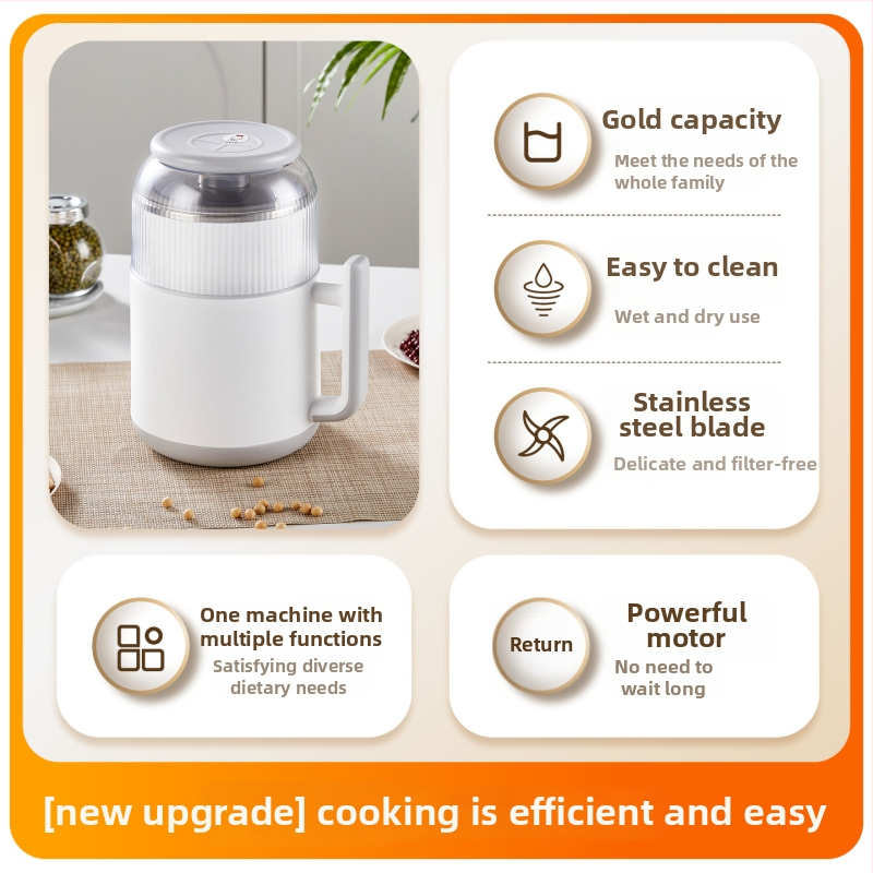 Viacúčelový domáci mlynček na mäso, kapacita 3–5 L, telo a nádoba z nerezovej ocele, 5 rýchlostí, plne automatický, viac ako 6 čepele