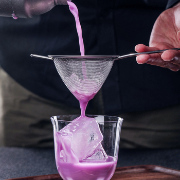 304 неръждаема стомана триъгълен фин филтър за бар, двойнослоен филтър за лед и соево мляко