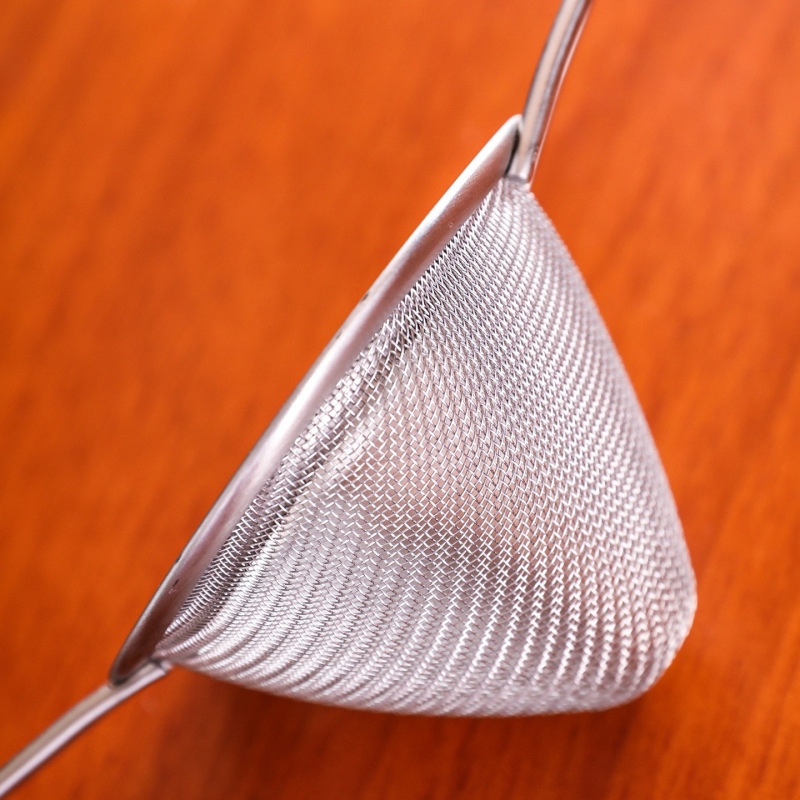 304 неръждаема стомана триъгълен фин филтър за бар, двойнослоен филтър за лед и соево мляко