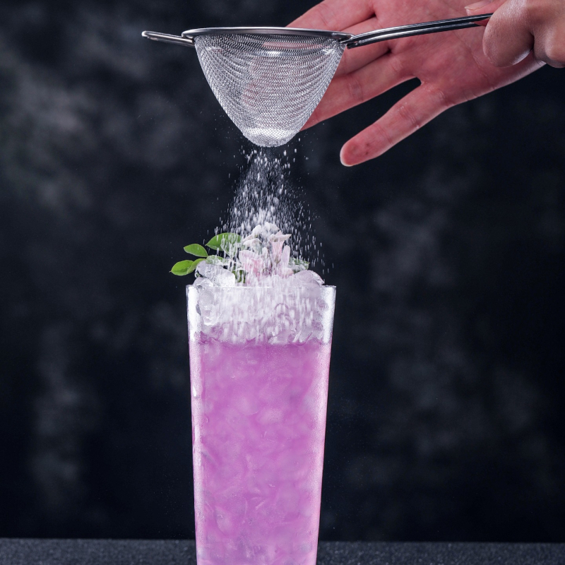 304 неръждаема стомана триъгълен фин филтър за бар, двойнослоен филтър за лед и соево мляко