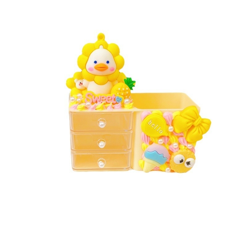 Cutie de depozitare pentru pixuri, din plastic, dreptunghiulară, cu logo tipărit, potrivită pentru cadou