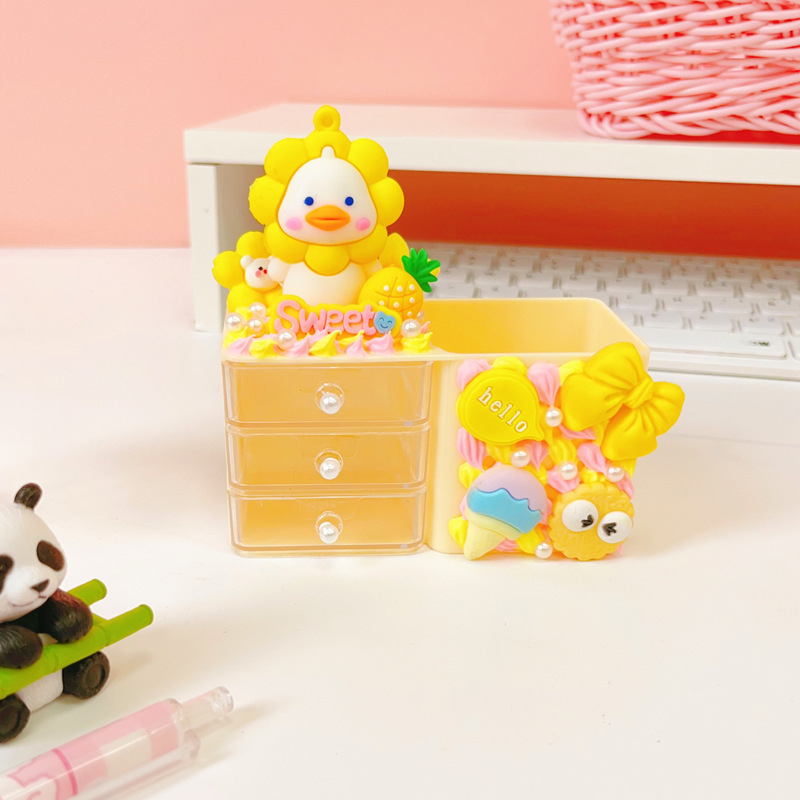 Cutie de depozitare pentru pixuri, din plastic, dreptunghiulară, cu logo tipărit, potrivită pentru cadou