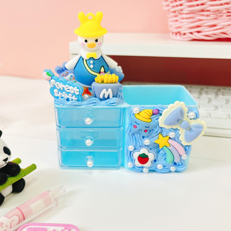 Cutie de depozitare pentru pixuri, din plastic, dreptunghiulară, cu logo tipărit, potrivită pentru cadou