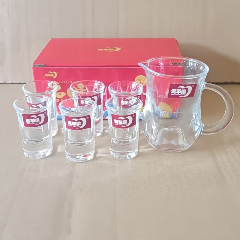 Set čaša za žestice - bezolovni kristal, kapacitet 1-100 ml, 6-10 komada, novi kineski stil