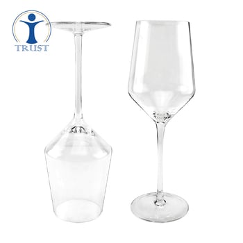 Set čaša za vino Jingjian, staklo, moderni stil, otisnut logotip, set od 2 čaše