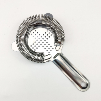 Rozsdamentes acél koktél szűrő jégelválasztóval – keresztszűrő, koktél készlet, modern minimalist dizájn, 90 g, 2020 ősz