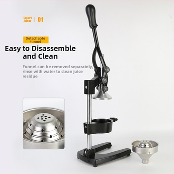 Ručný odšťavovač, nerezová oceľ, nie elektrický, viacúčelový, rýchle uvoľnenie a ľahké čistenie