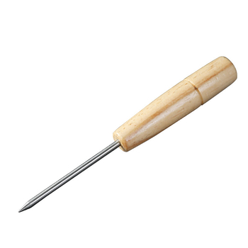 Jégkészítő eszköz rozsdamentes acél fejjel és tölgyfa nyéllel; bárjég-zúzó eszköz jég aprításához és a fagyasztó kiolvasztásához