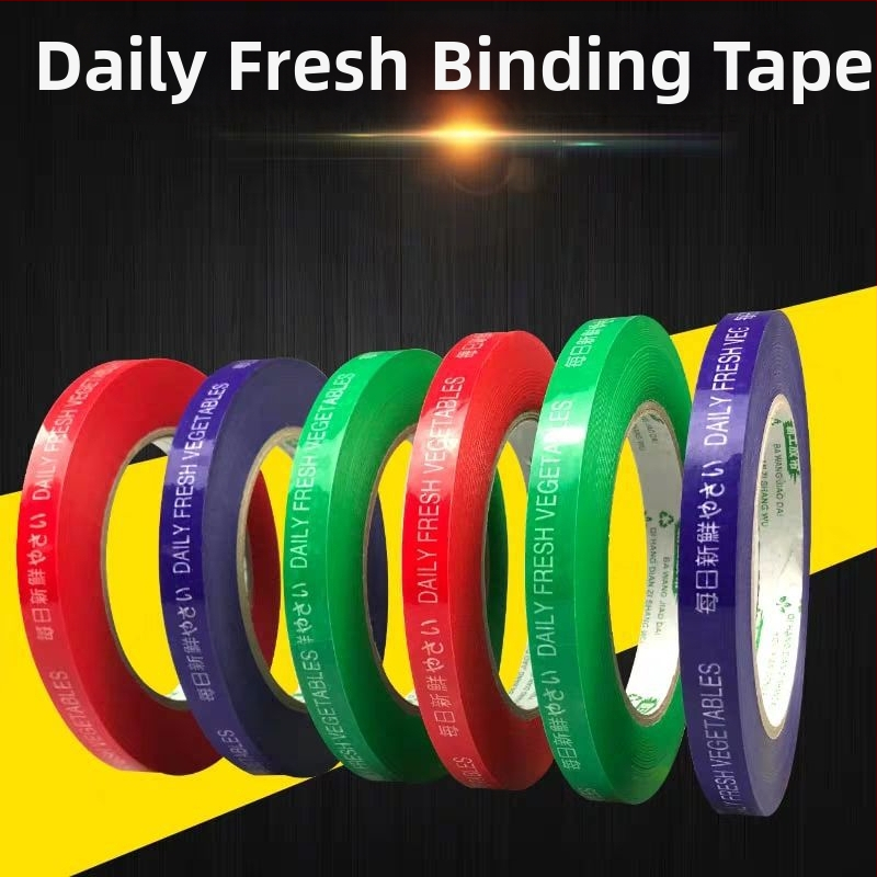 Páska na zväzovanie zeleniny, BOPP, ekologická; obsahuje 1 sadu stroja na viazanie zeleniny; balenie: 2/5/10/25 rolí