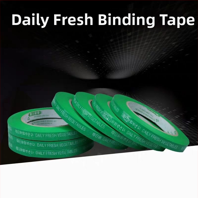 Páska na zväzovanie zeleniny, BOPP, ekologická; obsahuje 1 sadu stroja na viazanie zeleniny; balenie: 2/5/10/25 rolí