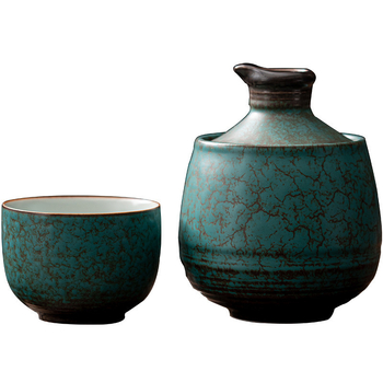 Set za grijanje vina od Dehua porculana, 3-dijelni set, moderan minimalistički dizajn