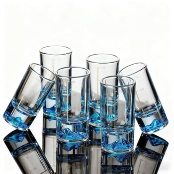 Vina čaša od bezolovnatog kristala, moderni minimalistički stil, pakiranje: jedan komad