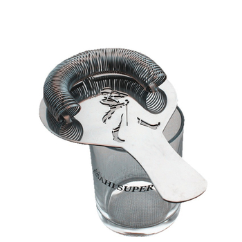 Nehrđajući čelični filter za koktele s motivom džentlmena, AL-656013621122 (Materijal: Nehrđajući čelik; Funkcija: odvajanje leda; Ispis loga: Da; Lansiranje: 2019)